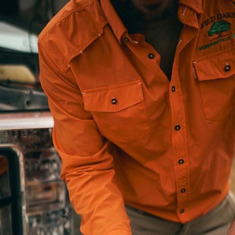 Hunting - Blaze Orange Hunting Long Sleeve Performance Shirt - Sundown Supply Co