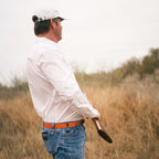Hunting Shirt - White Long Sleeve Performance Shirt - Sundown Supply Co
