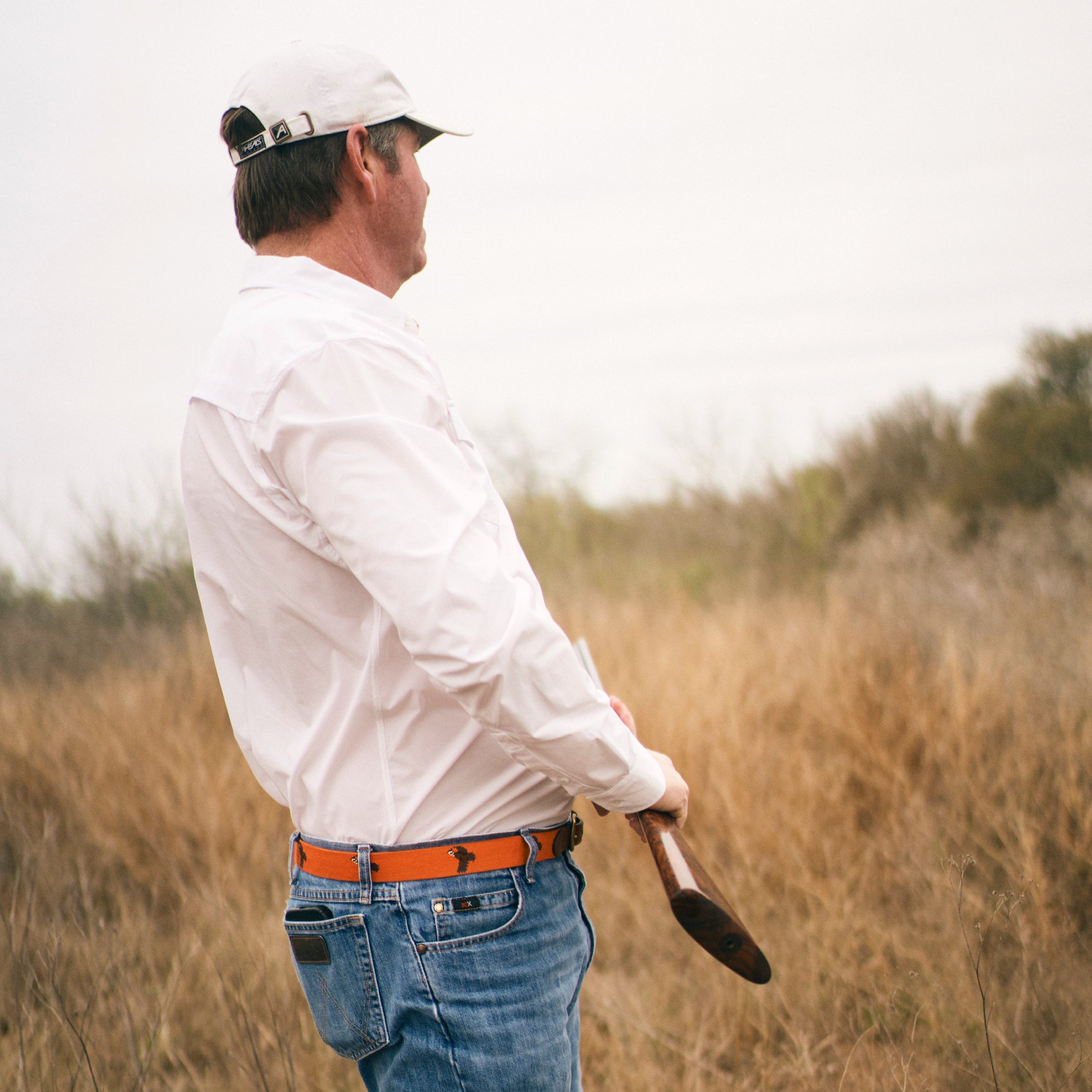 Hunting Shirt - White Long Sleeve Performance Shirt - Sundown Supply Co