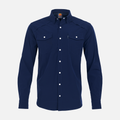 Navy Pearl Snap Field Shirt L/S - Sundown Supply Co