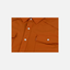 closeup of front buttons and pockets of Burnt Orange Pearl Snap Field Shirt S/S
