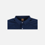 Closeup of collar of Navy Pearl Snap Field Shirt S/S