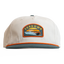 Beige cap with a Sundown logo on a white background