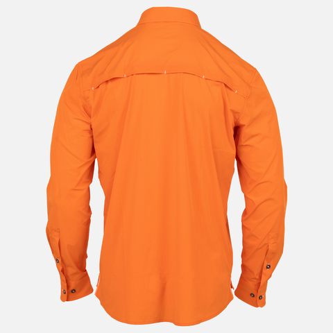 rear view of Long sleeve blaze performance field shirt