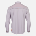 rear view of Long sleeve Moonstone performance field shirt