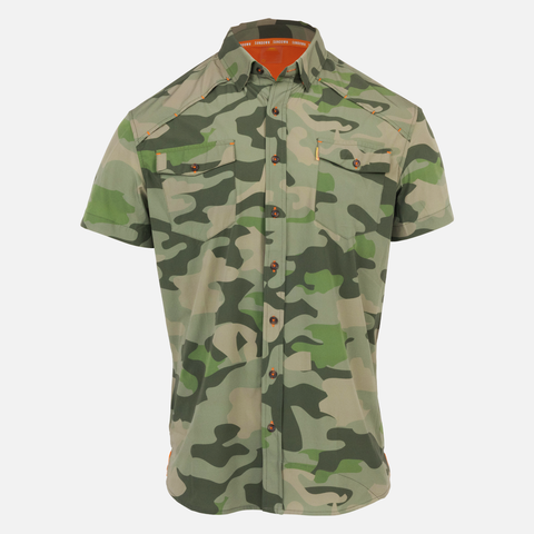Sundown Vintage Camo short sleeve performance field shirt