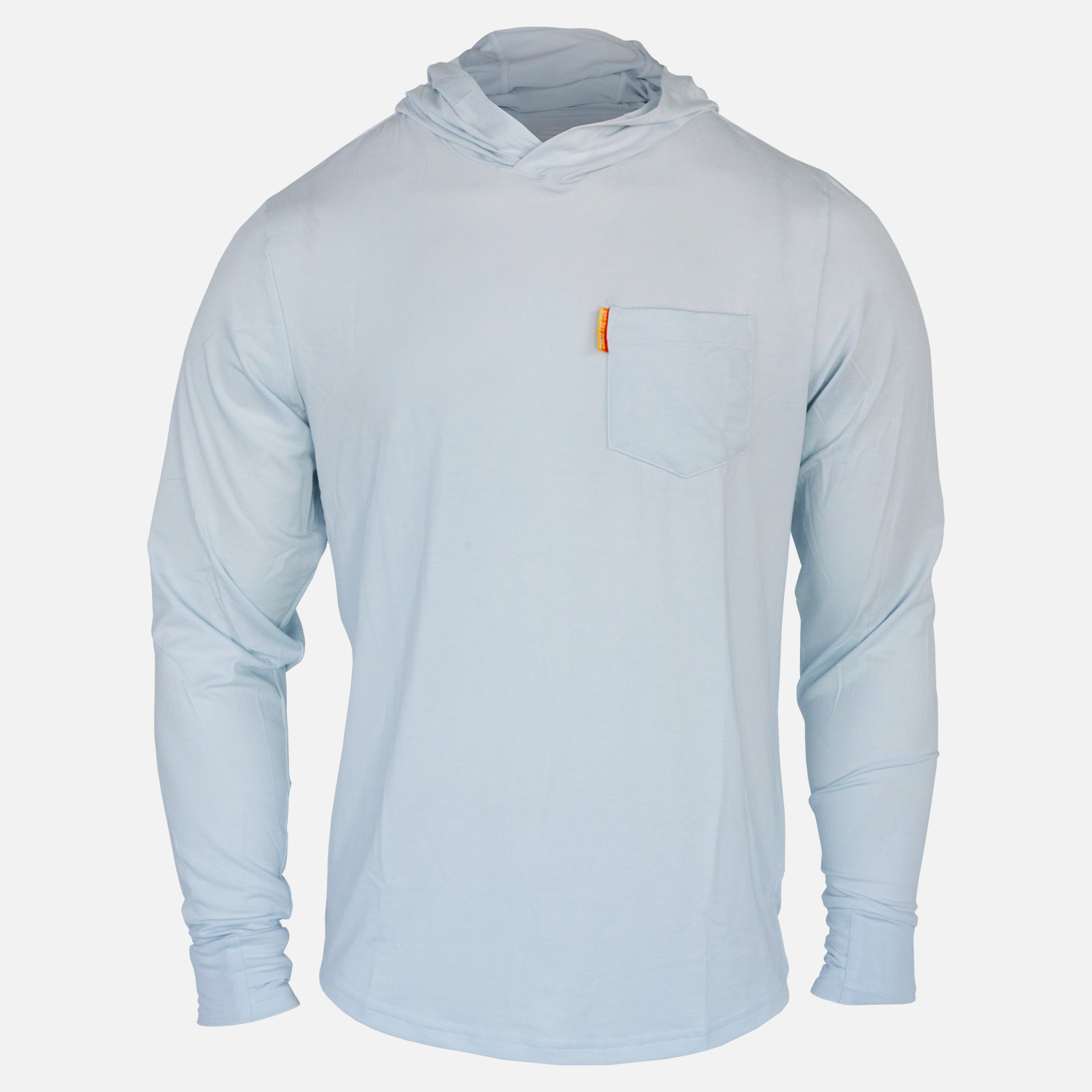 l/s Faded sky logo bamboo sun hoodie with front pocket