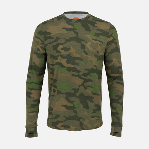 Vintage Camo Bamboo Sun Crew L/S