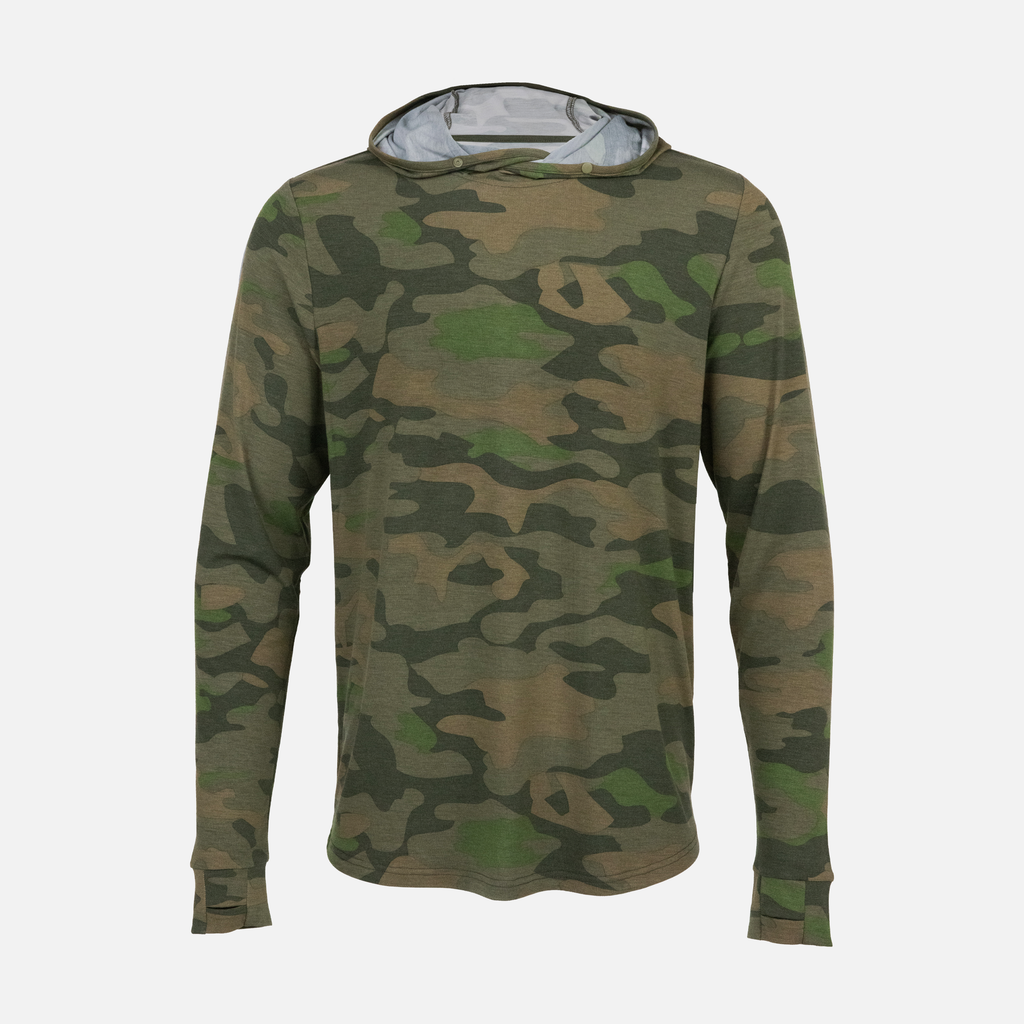 Vintage Camo Bamboo Sun Hoodie L/S