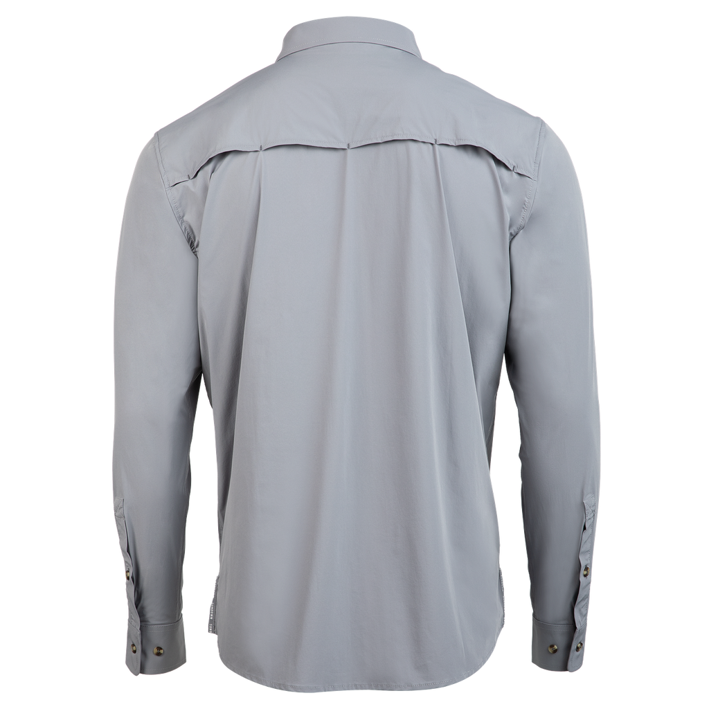Back of cool grey shirt
