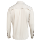 Light gray/cream button up shirt back view