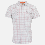 Sundown white/brick/navy paid short sleeve performance field shirt