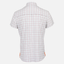 rear view of Sundown white/brick/navy paid short sleeve performance field shirt
