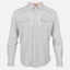 White/Grey Micro-Gingham Performance Shirt L/S