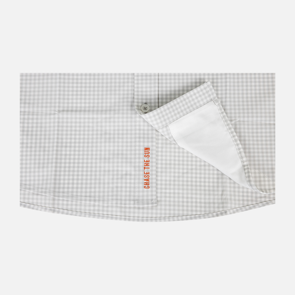 White Gray Shirt Sunglasses Cloth