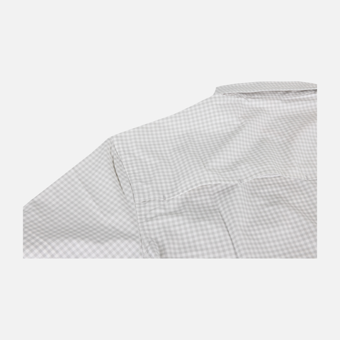 White/Grey Micro-Gingham Performance Field Shirt S/S