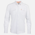 Long sleeve White performance field shirt - Sundown Supply Co