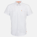 Sundown white short sleeve performance field shirt