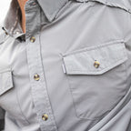 Short Sleeve - Performance Shirt - Gray - front- Sundown Supply Co