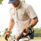 Short Sleeve - Performance Shirt - Pumice - Sundown Supply Co