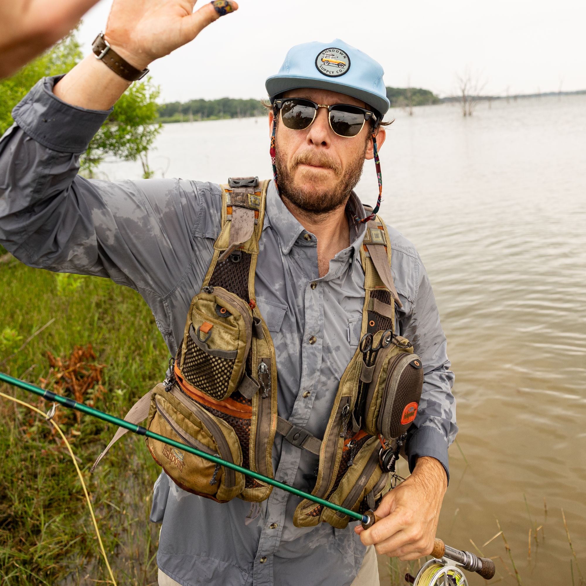 Fly Fishing Shirt - Gray - Long Sleeve - Sundown Supply Co
