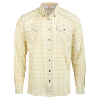 Plaid shirt with long sleeves on a white background